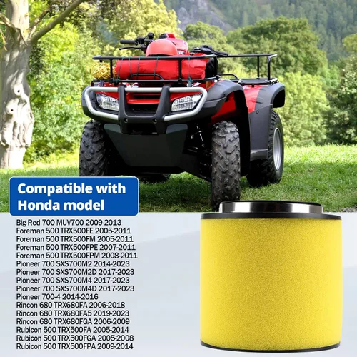 Vista 5 de LOCOPOW 17254-HPO-A00 Filtro de aire para Honda Pioneer 700 Foreman 500 Rubicon 500 Rincon 680 Big Red 700 MUV700 SXS700 TRX680FA TRX680FGA TRX500FM