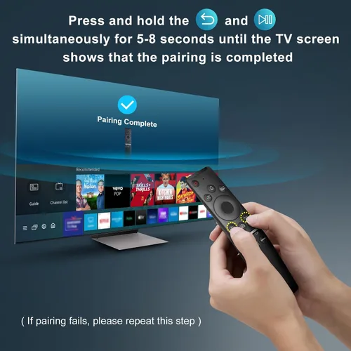 Vista 6 de Control remoto de voz para Samsung Smart TV QLED UHD marco curvado solar 4K 8K Q60 Q70 Q80 Q90 8 Series 9 Series TU8000 AU8000 CU7000 CU8000 DU7200