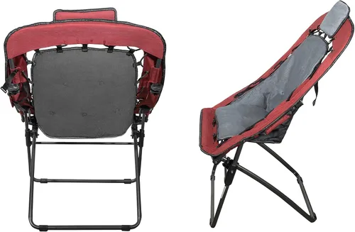 Vista 5 de Zenithen Silla elástica rectangular portátil plegable y duradera para interiores y exteriores, para juegos, camping, dormitorios y dormitorios