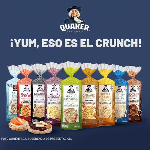 Vista 6 de Quaker crujientes de arroz, paquete con 6 variedades de sabores