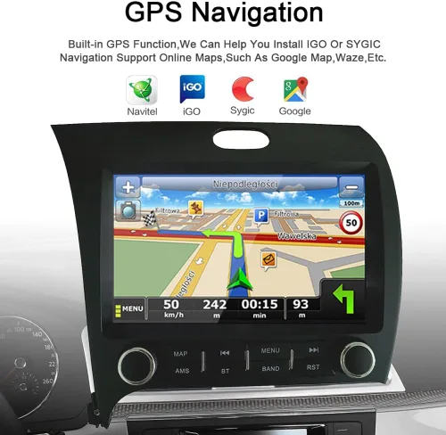 Vista 3 de 8 Core 2G+32G para KIA Cerato K3 Forte 2013-2018 Radio Android con Carplay inalámbrico Android Auto, 9 pulgadas IPS pantalla táctil estéreo