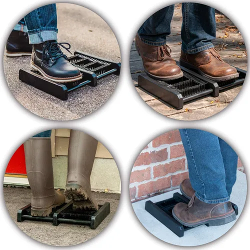 Vista 3 de Jobsite - Raspador de botas - Cepillo limpiador de zapatos para exteriores