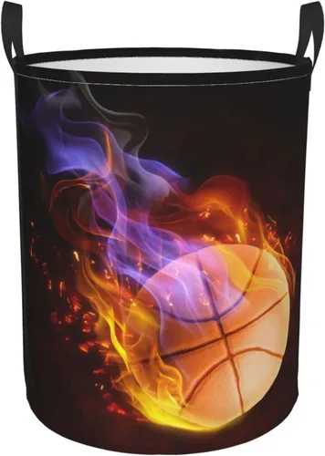 Vista 10 de Cestas de almacenamiento deportivas geniales y plegables para niños y hombres, cestas de almacenamiento grandes para ropa sucia de baloncesto