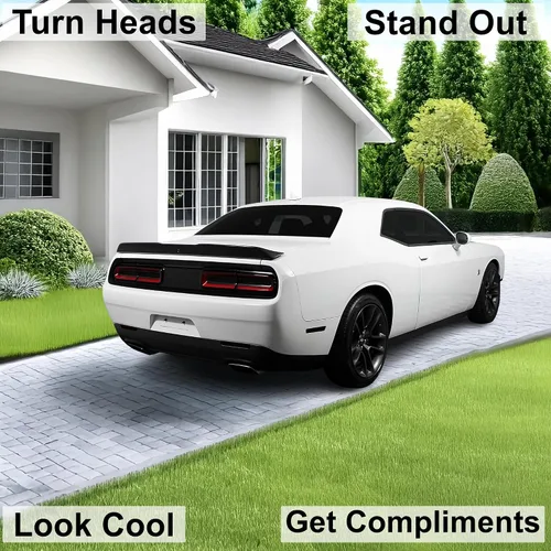 Vista 2 de BOGAR TECH DESIGNS Kit de tinte de reflectores traseros compatible con Dodge Challenger 2015-2024, humo oscuro