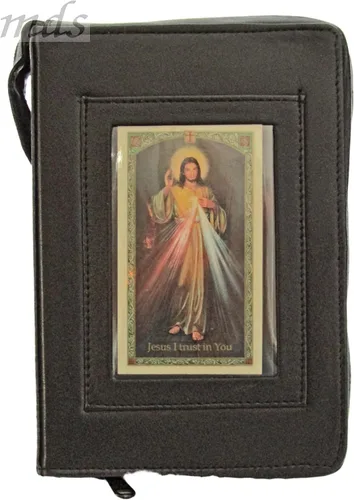 Vista 3 de 9777/W- Funda Breviare de piel auténtica con ventana + tarjeta SANTA gratis.