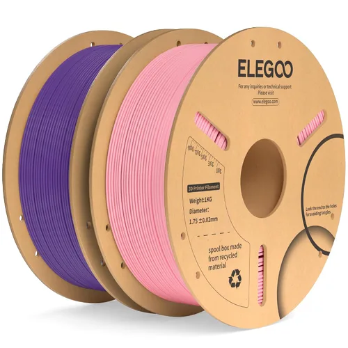 Vista 36 de ELEGOO Paquete de filamento PLA Plus negro 10KG, filamento para impresora 3D PLA+ resistente de 1.75mm precisión dimensional +/- 0.02mm, paquete