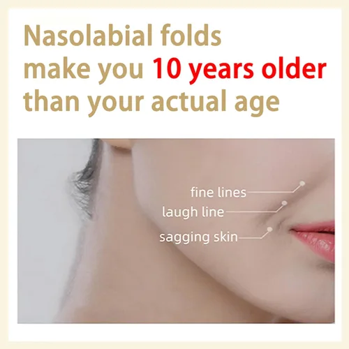 Vista 2 de Cinta de estiramiento facial invisible, cinta invisible de estiramiento facial y bandas en forma de V, herramientas faciales para arrugas y líneas