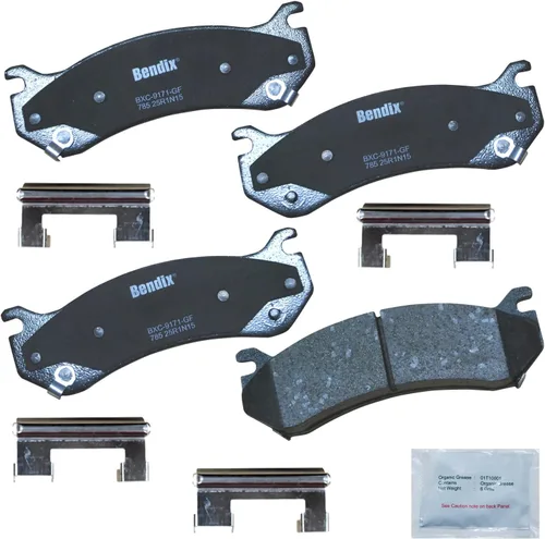 Vista 260 de Bendix Priority1 CFC154 - Juego de pastillas de freno de disco para Avanti II, Century, LeSabre, Regal, Riviera, chasis comercial, DeVille