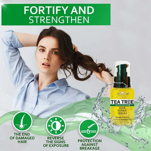 Vista 9 de BELLISSO Champú de aceite de árbol de té, juego de acondicionador y suero, sin sulfatos, hidratante, calmante para la picazón del cuero cabelludo