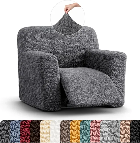 Vista 53 de PAULATO BY GA.I.CO. Funda para sillón reclinable, funda de ajuste suave, protector elástico de muebles reclinables de 1 pieza, tela hipoalergénica