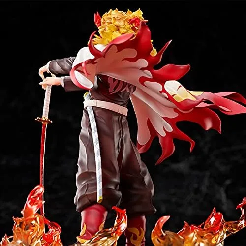 Vista 4 de Aniplex Figura de Demon Slayer Estatua Kyojuro Rengoku Escala 1/8 La Llama Pilar Hashira