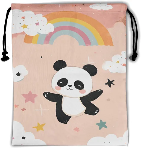 Vista 22 de Bolsa de agarre de gimnasia de piel de animal, bolsa de gimnasia con cordón ajustable, bolsa de cuerda para fauna silvestre, Mariposas Galaxy