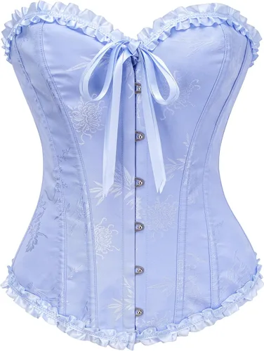 Vista 117 de SZIVYSHI Corsé para mujer, lencería moldeadora, body con cintura de encaje