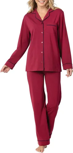 Vista 72 de PajamaGram Conjunto de pijama para mujer – Pijama para mujer, jersey novio, 100% algodón