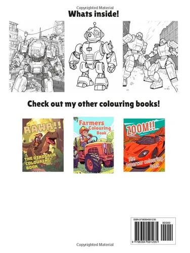 Vista 2 de Robots! Colouring book (Colouring books)