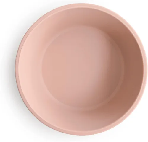 Vista 2 de mushie Tazón de Succión de Silicona Diseño Antideslizante Libre de BPA (Blush)