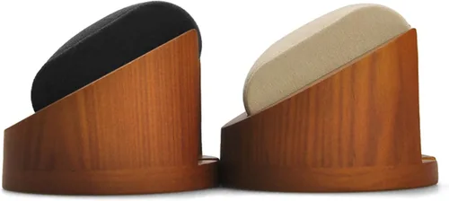 Vista 5 de Woodten Soporte de exhibición para reloj de madera maciza (gris)