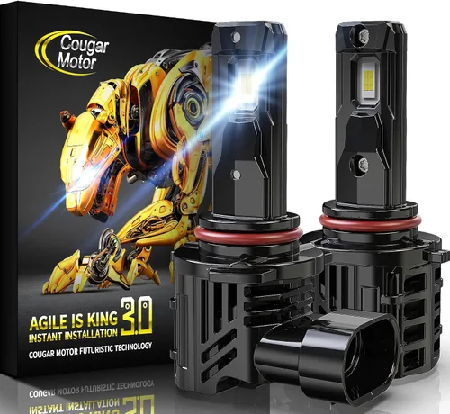 Vista 11 de Cougar Motor Bombillas antiniebla H4, sin polaridad con ventilador de refrigeración ATV/UTV H4, lámparas antiniebla auxiliares, Plug-N-Play, paquete