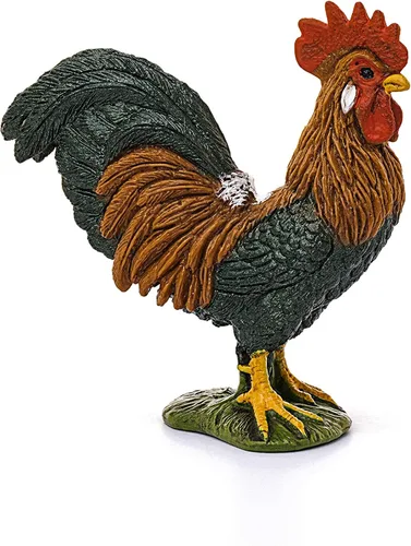 Vista 3 de Schleich Farm World, juguetes de animales de granja para niños y niñas, juguetes realistas de pájaros, figura de juguete de gallo, a partir de 3 años