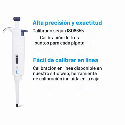 Vista 5 de ONiLAB Micropipeta del laboratorio, pipeta ajustable del solo canal 0.1