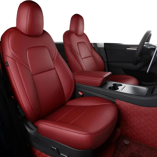Vista 12 de Funda INCH EMPIRE para asiento de coche, ajuste personalizado para Tesla Model 3, protector de cojín de asiento de cuero sintético para 2017 2018