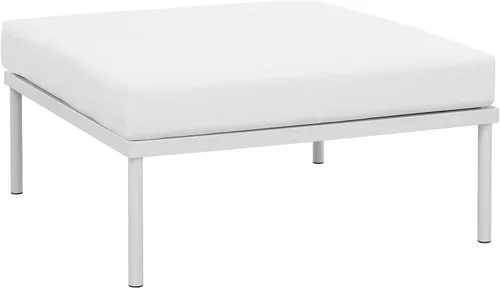 Vista 10 de Modway EEI-2601-WHI-WHI MO-EEI-2601-WHI-WHI Harmony Patio al aire libre Aluminio, sofá esquinero, blanco blanco