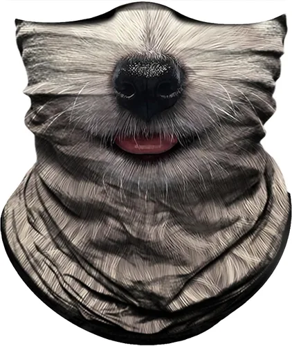 Vista 5 de Obacle Polaina para el cuello, bandana para protección contra el polvo, el viento, el sol para hombres y mujeres