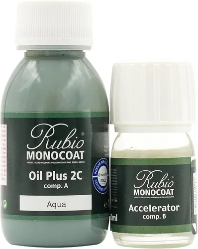 Vista 167 de Rubio Monocoat Tinte y acabado para madera de 650 pies cuadrados - Niebla 5% Oil Plus 2C Aceite de linaza ecológico de secado rápido