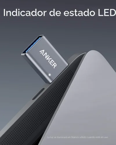 Vista 7 de Anker Adaptador USB C (paquete de 2), adaptador USB C a USB, transferencia de datos de alta velocidad para MacBook Pro 2020, iPad Pro 2020, Samsung