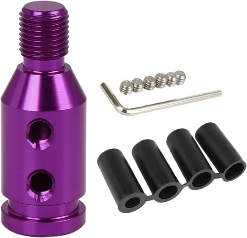 Vista 10 de X AUTOHAUX M12 X 1.25 Adaptador de pomo de cambio de marcha universal para coche, negro, para palanca de cambios sin rosca Black, Universal, Car