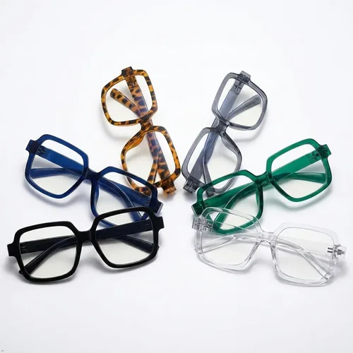 Vista 3 de Eyekepper Blue Light Glasses Men Women, Square Eyeglasses