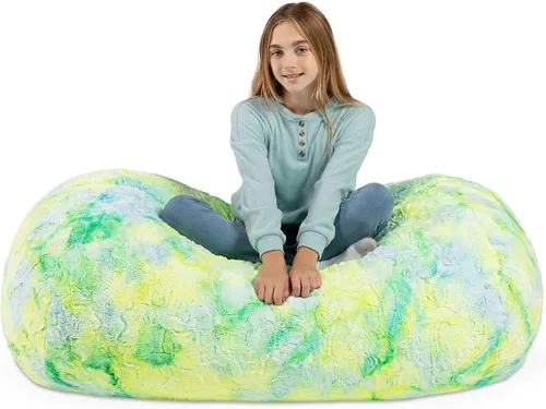 Vista 28 de Jaxx Lounger Jr. Puff Azul