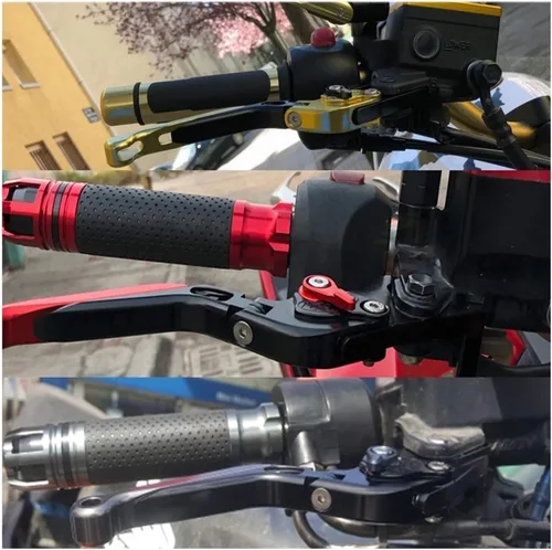 Vista 5 de Para Yamaha FZ-07 2014 2015 2016 2017 2018 Fz07 Accesorios de motocicleta Manija de freno CNC ajustable palanca de embrague de freno Barra de mano 10