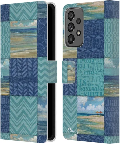 Vista 15 de Head Case Designs Officially Licensed Paul Brent Agate Mermaid Coastal Leather Wallet Case Compatible with Samsung Galaxy A73 5G (2022)