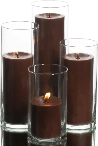 Vista 9 de Eastland - Juego de 4 soportes cilíndricos para pilar y velas de pilar Richland
