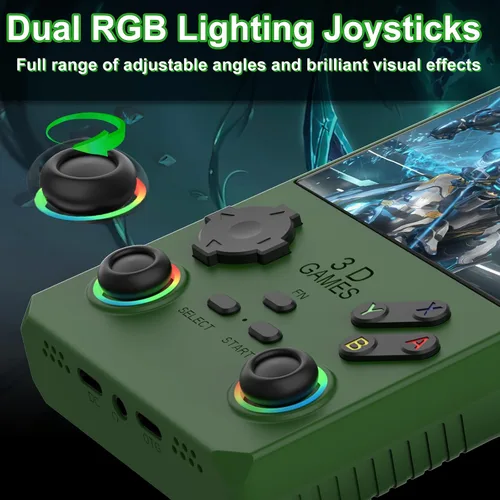 Vista 3 de RegiisJoy Nueva consola de juegos portátil V40 Max 2025, 40000 juegos, pantalla IPS de 4 pulgadas, consola de juegos retro, 256G 4000 mAh, mini