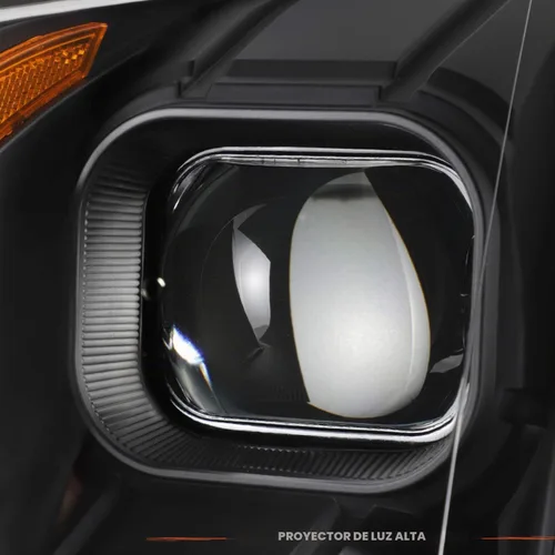 Vista 7 de AKKON - Faros delanteros LED para Cadillac CTS 2008-2014, carcasa negra, modelo halógeno
