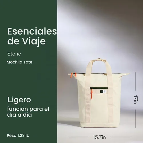 Vista 2 de ANTLER Essential - Mochila 2 en 1, funda para laptop, color piedra crema
