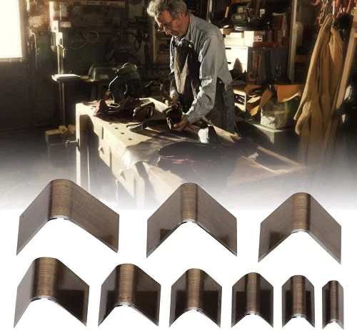Vista 3 de Recortadora de cuero en forma de V, cinturón de esquina, herramienta de corte de perforación, accesorios de artesanía en cuero (A29V)