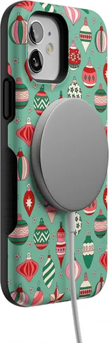 Vista 3 de Funda Casely para iPhone 12 Mini Todo Adornado Adornos Festivos Diseño Protector Audaz Diseño Compatible con MagSafe