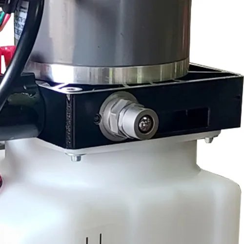 Vista 8 de Unidad de potencia compacta de bomba hidráulica, 6 cuartos de galón Sistema de elevación portátil de doble efecto de 12 V CC de capacidad de 6