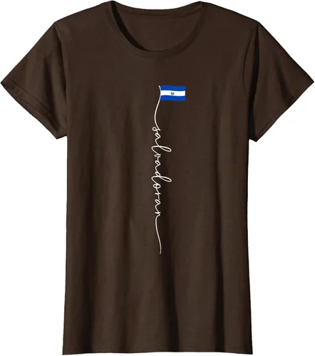 Vista 20 de Camiseta con la bandera salvadoreña de El Salvador