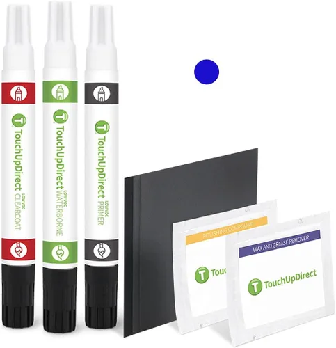 Vista 412 de TouchUpDirect RBG Azul Ártico Metálico Compatible con Pintura de Retoque Exact Match para Nissan, Kit Esencial en Aerosol