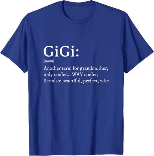 Vista 26 de Gigi Definition - Camiseta de regalo para abuela, cumpleaños y abuela, Negro
