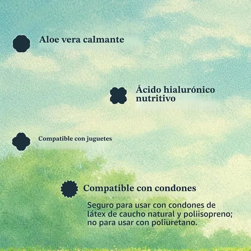 Vista 4 de Lubricante íntimo premium Shibari a base de aloe para parejas y mujeres (Aloe, 4 fl oz)