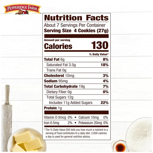 Vista 2 de Pepperidge Farm Galletas crujientes caramelizadas de Burdeos, bolsa de 6.75 onzas