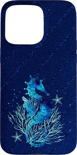 Vista 31 de Turquoise Seahorse Ocean Background Case for iPhone 17