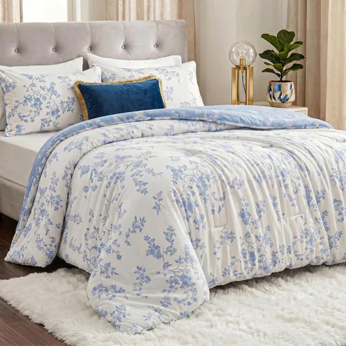 Vista 21 de Utopia Bedding - Juego de edredón individual de 2 piezas con estampado de flechas blancas de tamaño individual, juego de ropa de cama suave