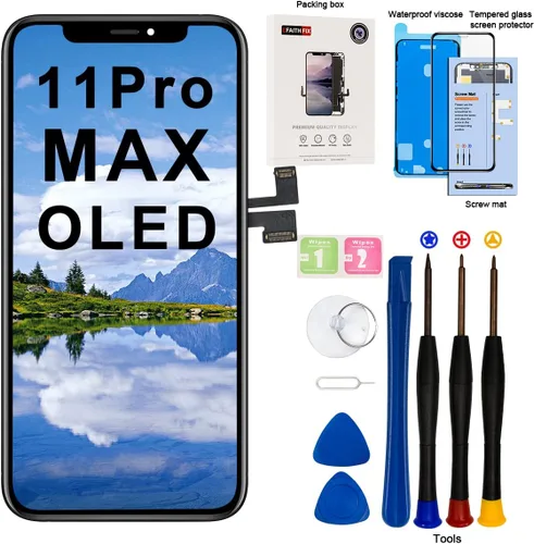 Vista 44 de EFAITHFIX para iPhone 11 Reemplazo de pantalla LCD de 6.1 pulgadas, ensamblaje de marco, pantalla LCD y digitalizador de pantalla táctil 3D con kit