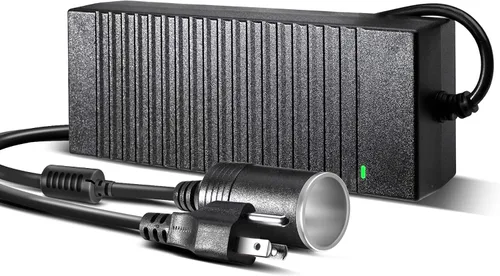 Vista 8 de Convertidor C20 de CA a CC actualizado de 20A/240W/11.61FT/110V-240V a 12V Adaptador de corriente para coche, adaptador de enchufe de encendedor